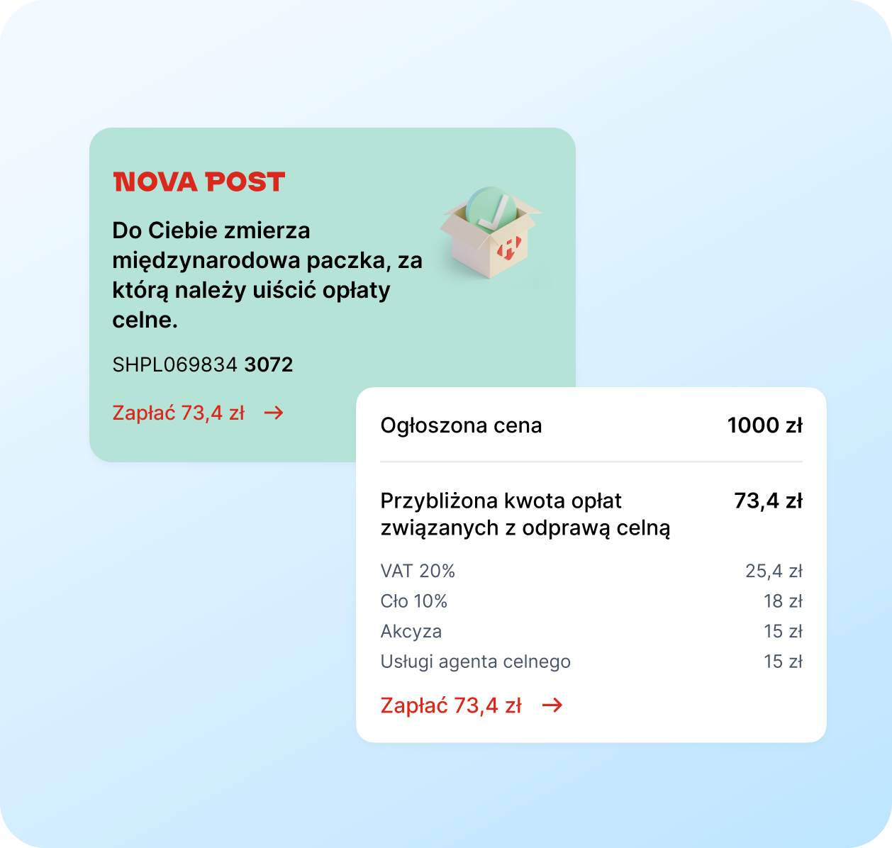 Dokonamy odprawy celnej przesyłki