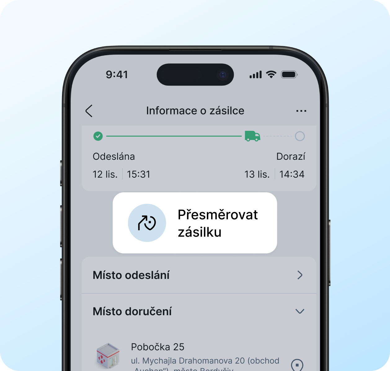 Doručíme tam, kam je potřeba