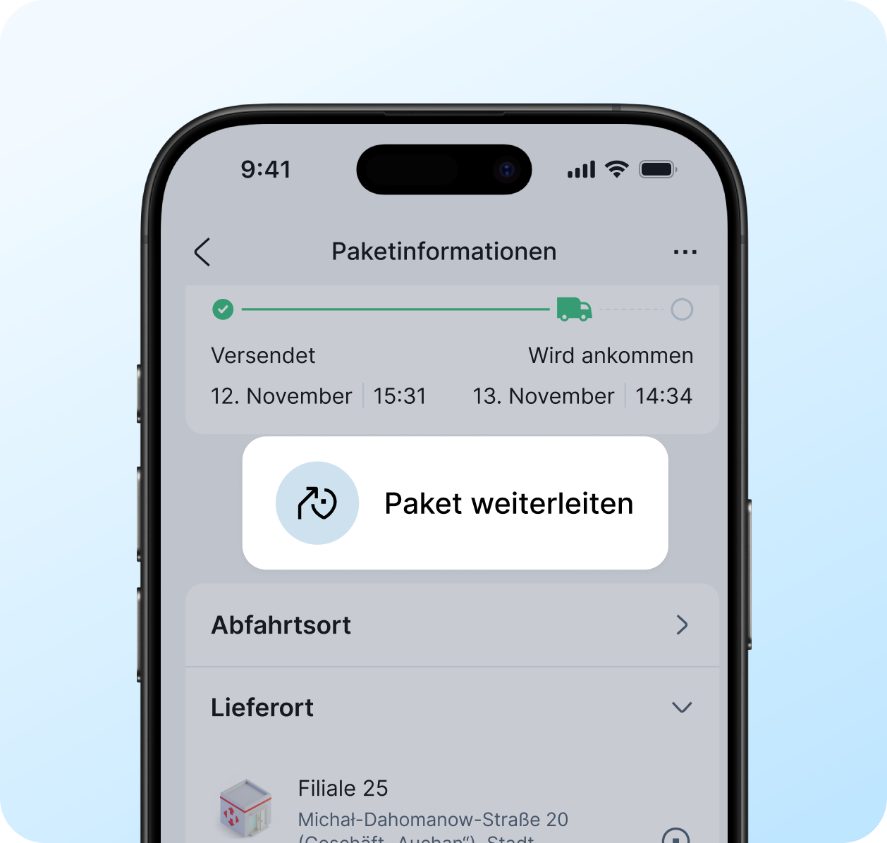 Wir liefern dorthin, wo Sie es brauchen