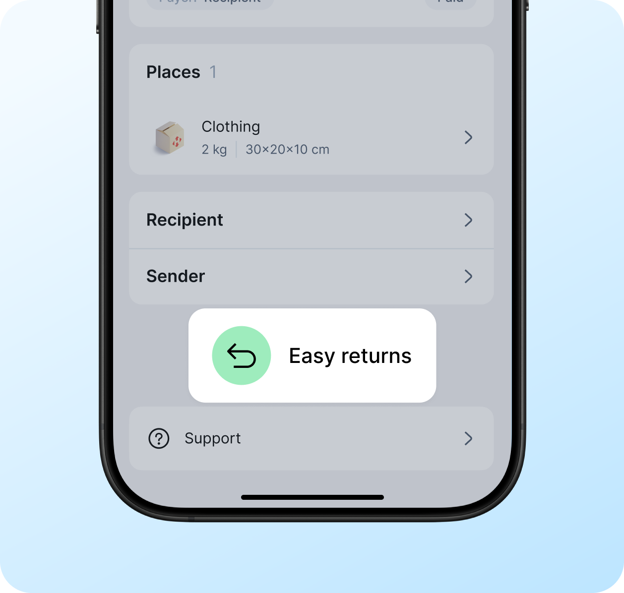 Processing and delivering returns