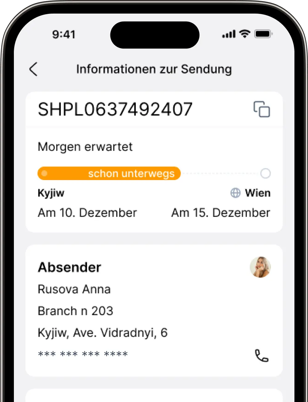Detaillierte Verfolgung jedes Pakets